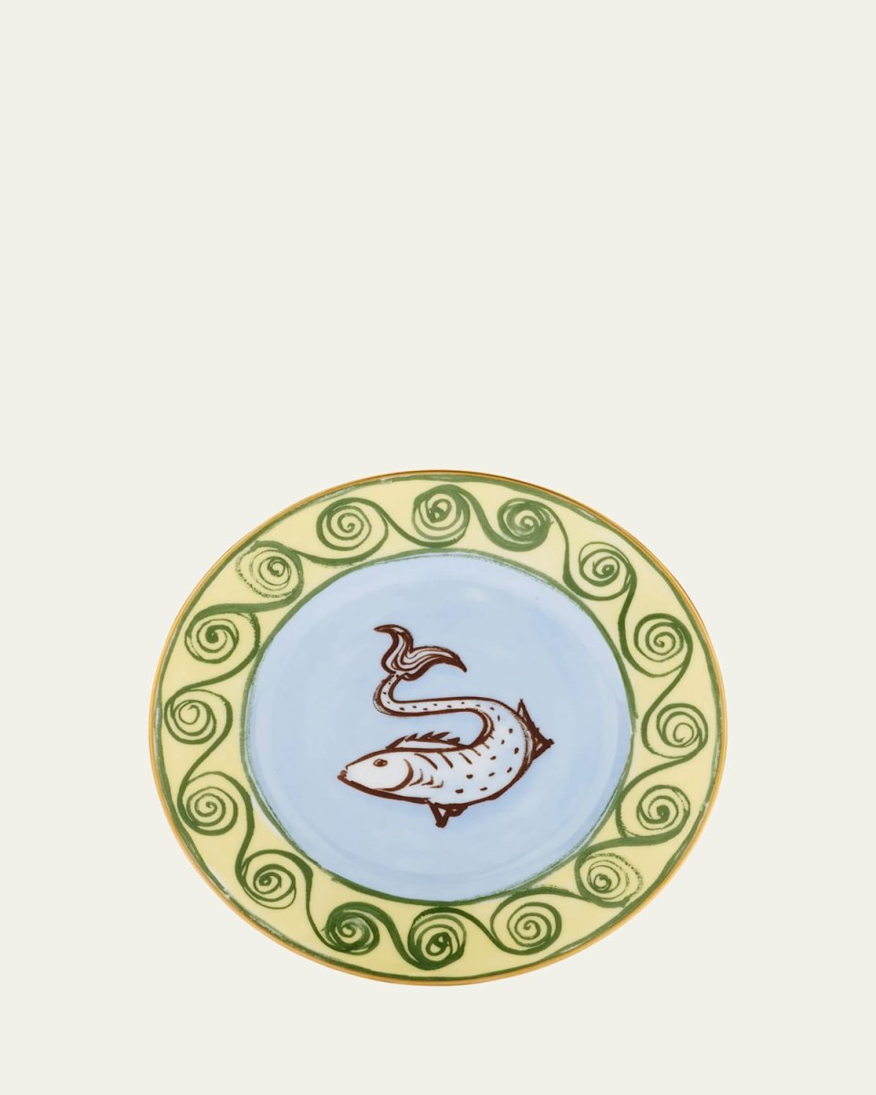 Il Viaggio di Nettuno Flat Bread Plate